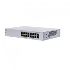 Cisco Business 110 Series 110-16PP - Switch - unmanaged - 8 x 10/100/1000 (PoE) + 8 x 10/100/1000 - desktop, rack-mountable, wall-mountable - PoE (64 W)